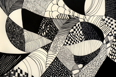 Geometric Zentangle Art