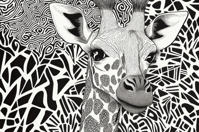 Zentangle Animal Portrait