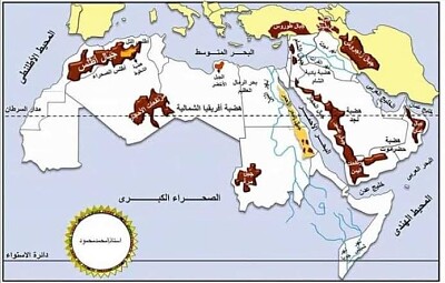 تضاريس وطن العربى