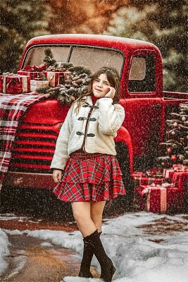 Christmas Red Truck