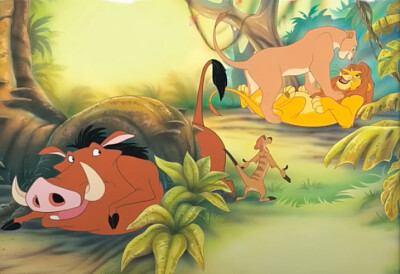 Simba and Nala reunite
