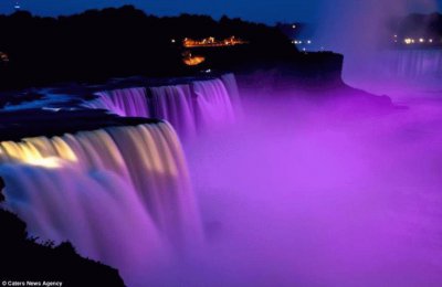 Purple Niagra Falls-Fibromyalgia Awareness Day