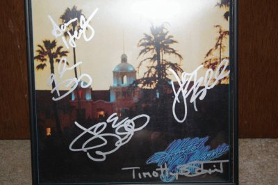 Eagles Hotel California Signed Album