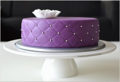 Quilted Purple Cake