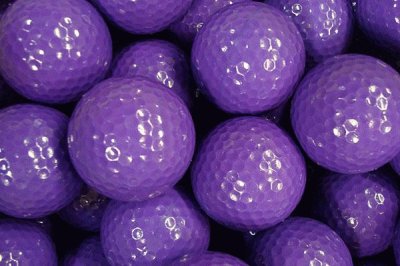 Lots of Purple Golf Balls