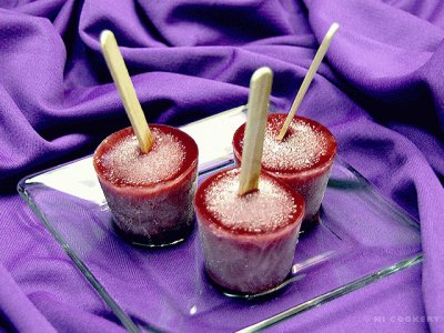 Grape Protein Popsicles