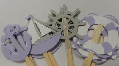 Nautical Cupcake Toppers