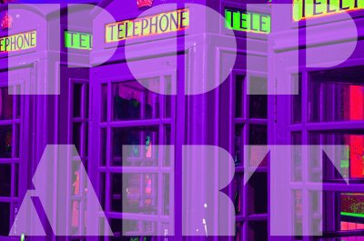 London Phone Booth-Pop Art