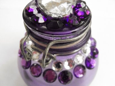 Little Rhinestone Jar