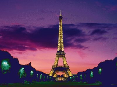 Eiffel Tower at Night-Paris