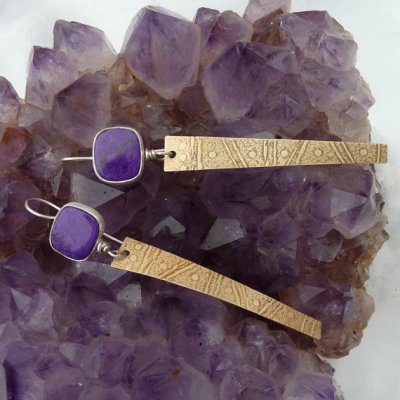 Deep Purple Sugilite Earrings