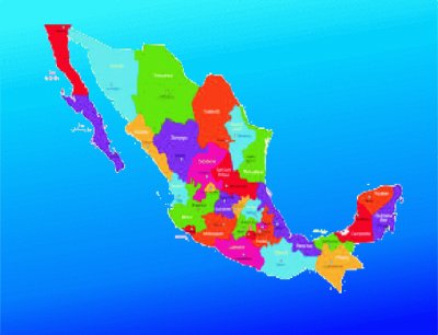 Mapa de MÃ©xico