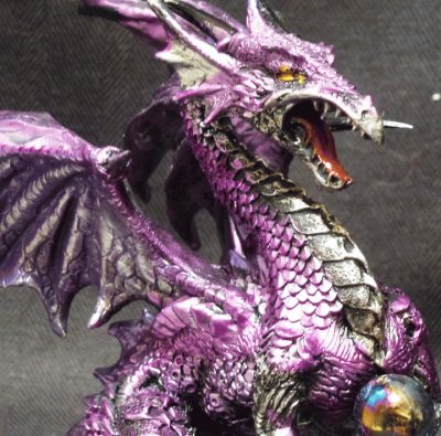 Purple Dragon Statue