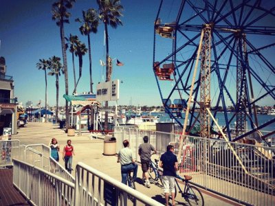 Newport Beach Waterfront Walkway