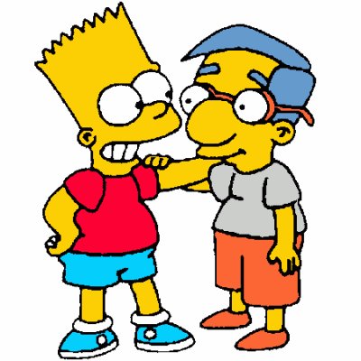 Milhouse y Bart