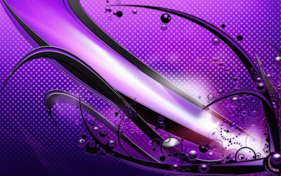 Abstract Purple Waves-Art