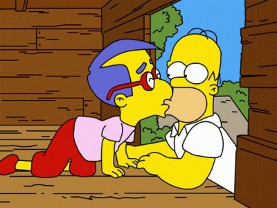 Homero y Milhouse