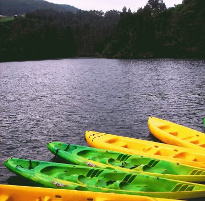 canoas en el rio polea-asturias