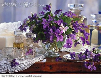 Spring Bouquet and Glass Containers