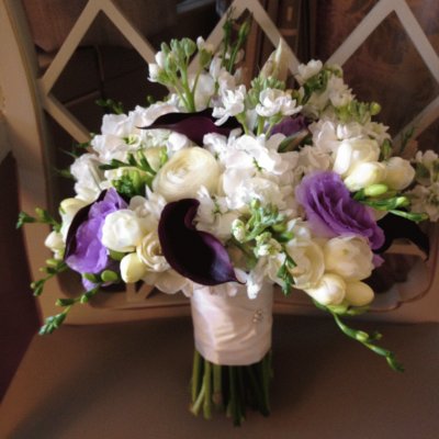 Purple and White Floral Arrangement