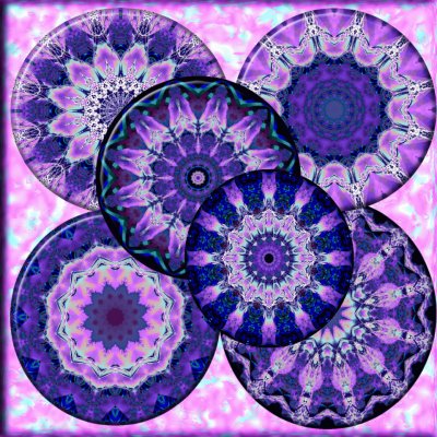 Purple Kaleidoscopes-Art