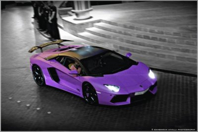 Purple Lamboghini-Dubai