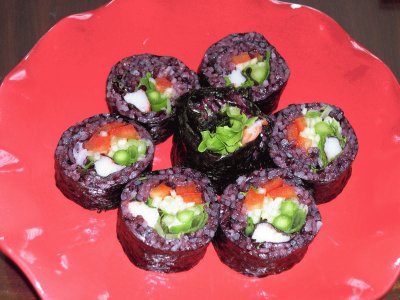 Purple Rice Sushi