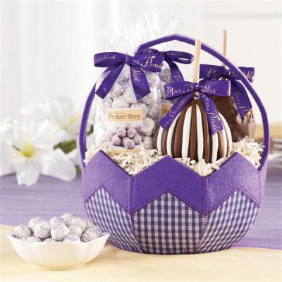 Gingham Candy Gift Basket