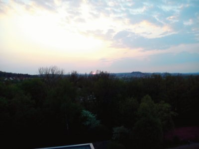 Sonnenuntergang in Bayreuth