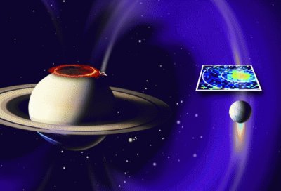 Saturn to Moon Magnetic Connection-Art