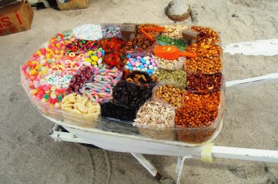 candy wheelbarrow Mexico