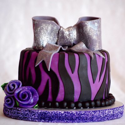 Purple Zebra Cake