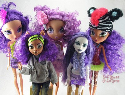 Dolls with Purple Hair