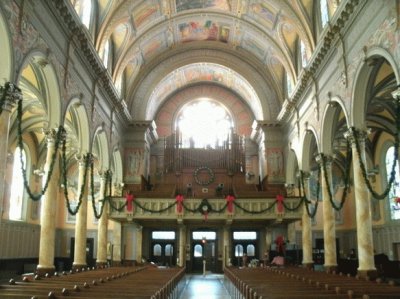 Woonsocket playing organ