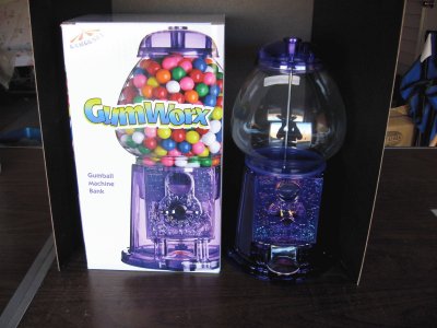 Purple Gumball Machine Bank