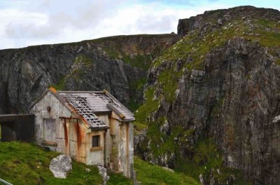 abandoned hunting camp