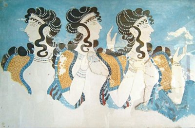 Minoan ladies at court