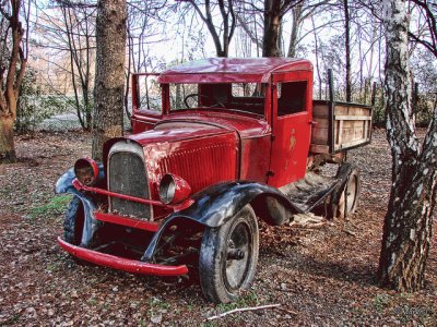 old whiskey truck