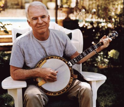 Steve Martin and his banjo