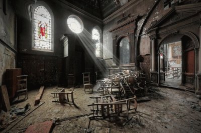 chapel in abandoned monastery