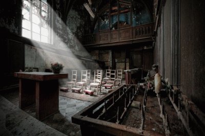 chapel in abandoned monastery