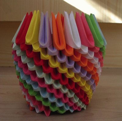 origami vase