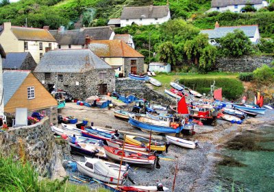 Fishing boats, Cadgwith Cornwall