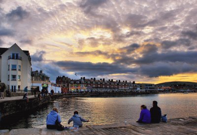 sunset Swanage