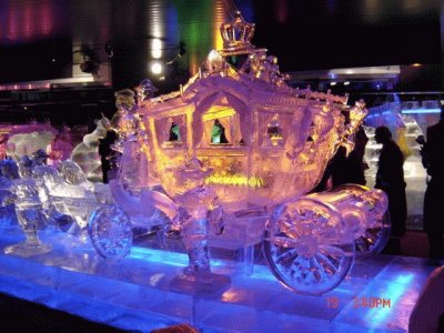 Stage Coach Ice Sculpture