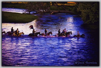 Calvery Crossing Big Horn River-Reenactment