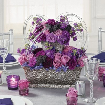 Roses and Carnations Centerpiece