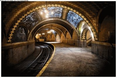 abandoned train station