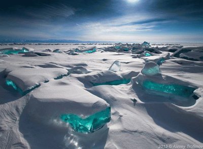 crystal ice Lake Baikal