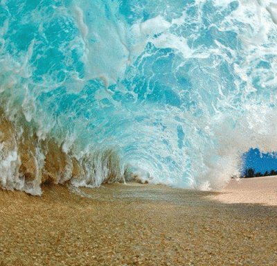 under the wave